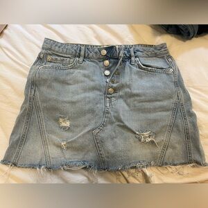 Denim Mini Skirt